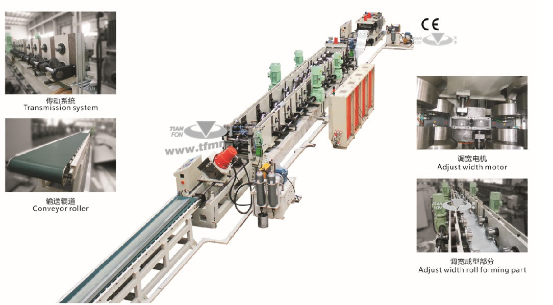 TF檁條冷彎生產(chǎn)線